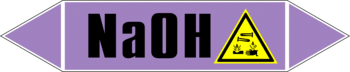 Маркировка трубопровода "na(oh)" (a07, пленка, 716х148 мм)" - Маркировка трубопроводов - Маркировки трубопроводов "ЩЕЛОЧЬ" - . Магазин Znakstend.ru